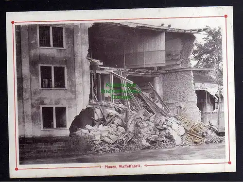 B2772 Hochwasser Katastrophe 1897 Dresden Plauen Waffelfabrik Ruine