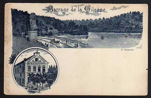 71765 AK Barrage de la Gileppe Cafe Restaurant um 1900