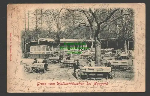 145776 AK Waldschlösschen Nowogard Naugard 1903 Restaurant Gaststätte Biergarten