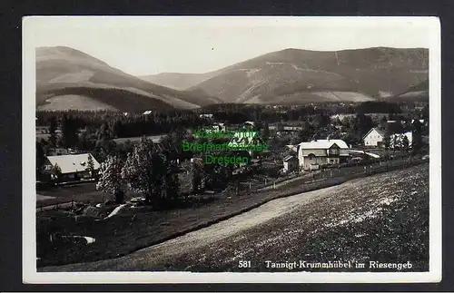 124293 AK Tannigt Krummhübel im Riesengebirge Fotokarte 1932