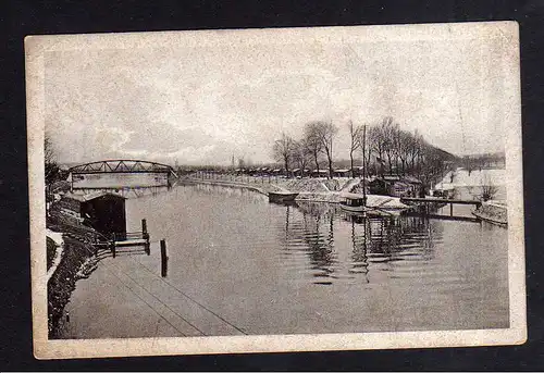 111918 AK Marquardt Osthavelland Paretz Sakrow Kanal mit Neue Brücke