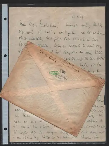 B8977 Brief Schiffspost Norddeutscher Lloyd Bremen - Ostasien 1939 mit Inhalt