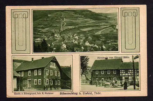 97629 AK Biberschlag bei Eisfeld Thür. Gasthaus zum Bibergrund 1930