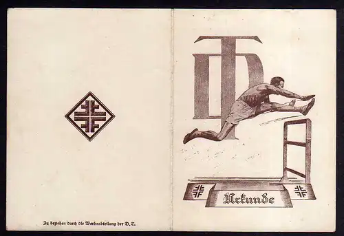 94903 AK Turn und Sportfeste um 1925 Urkunde Turnen Turnverein Urkunde Deutsche