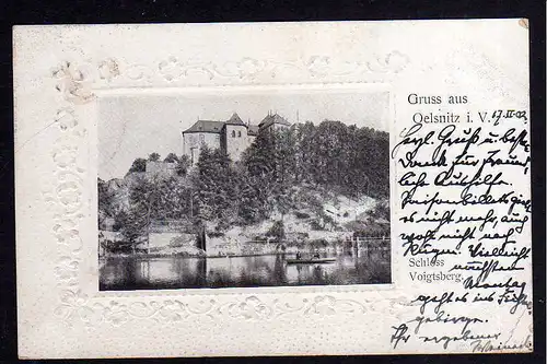92154 AK Olsnitz Vogtland Schloss Voigtsberg 1902