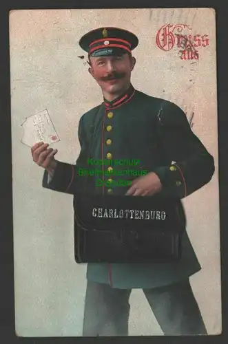 145536 AK Rucksackkarte mit Leporello Berlin Charlottenburg 1912