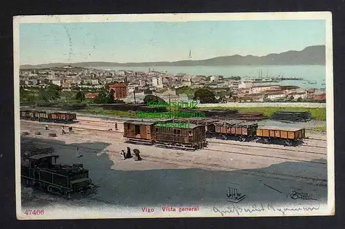 122603 AK Vigo Pontevedra Galicien Spanien Bahnhof um 1905