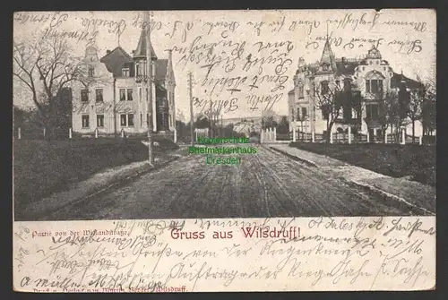 149272 AK Wilsdruff 1905 Wielandstraße 2 große Villen