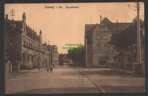 149265 AK Coswig i. Sa. Hauptstraße 1935 Gemeindeamt Sparkasse