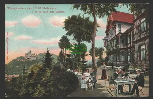 149248 AK Wernigerode um 1910 Hotel Lindenberg