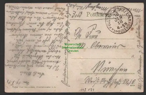 149194 AK Friedrichshafen Feldpost 1918 Flugzeug Zeppelin