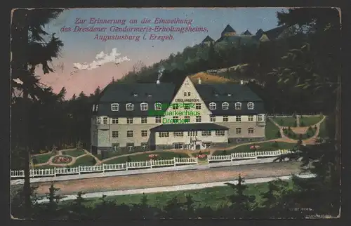 149096 AK Augustusburg Erzgeb 1913 Einweihung Dresdner Gendarmerie Erholungsheim