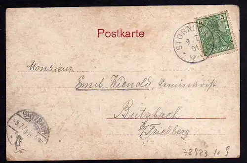 78923 AK Friedberg (Hessen) Kaiserstraße Burgeingang 1901 Storndorf