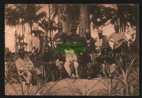 140596 AK Kongo Groupe de chefs Bakongo Bakon opperhofden 1927