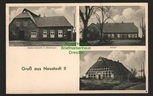 140729 AK Neustadt II i. Oldenburg Gastwirtschaft Stratmann um 1920