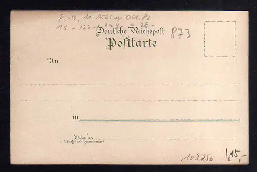 109256 AK Recklinghausen Litho um 1900 Bergbau Zeche General Blumenthal Gymnasiu