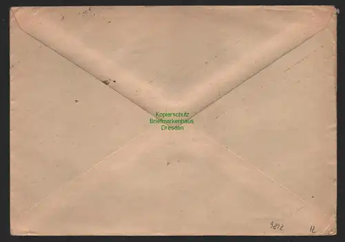B9842 Brief SBZ Gebühr bezahlt 1946 Güstrow nach Wiesbaden