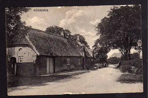 79880 AK Rödemis Husum reetgedecktes Bauernhaus 1913