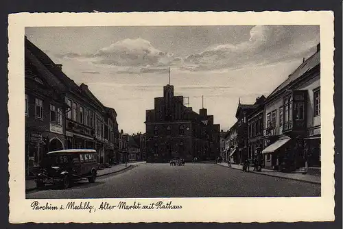 74537 AK Parchim Mecklenburg Alter Markt Rathaus 1934