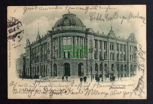 124367 AK Mannheim 1900 Realschule