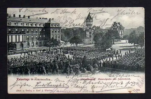 115016 AK Friederikenplatz in Hannover 1903 Militär Kaisertage Generalprobe zum