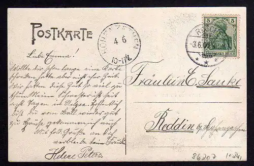 86207 AK Borg Rosche 1906 Dorfstraße Gastwirtschaft Peters Hof Scharnhoop