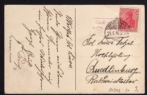 80302 AK Bad Neuenahr Poststrasse 1919 Postkutsche