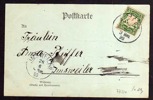 77220 AK Alsenz Mondscheinkarte 1898