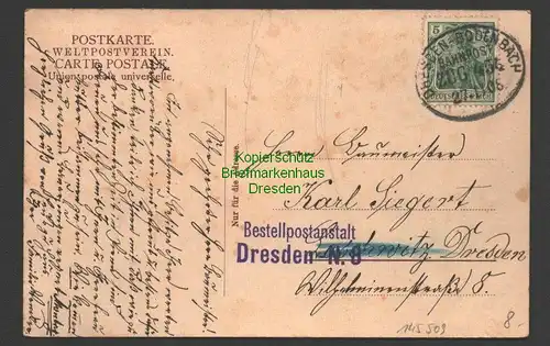 145509 AK Bad Schweizermühle Sächs. Schweiz 1908