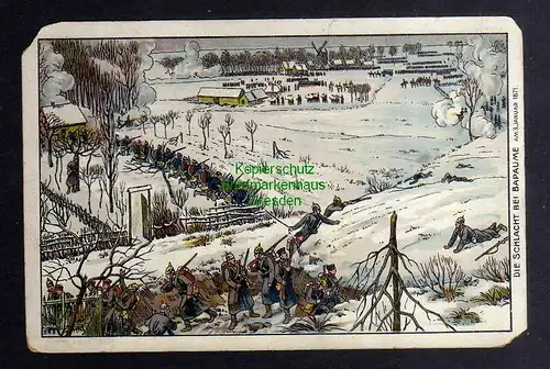 132455 AK Bapaume Frankreich Die Schlacht 1871 Winterlitho