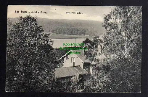 122858 AK Bad Stuer Mecklenburg Blick von Osten 1908