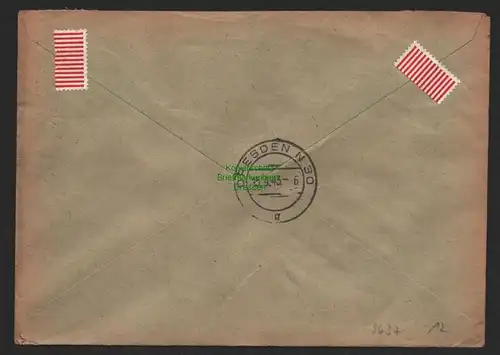 B9637 R-Brief Gebr. Hörmann A.-G. Ohrdruff  1943 Thams & Garfs