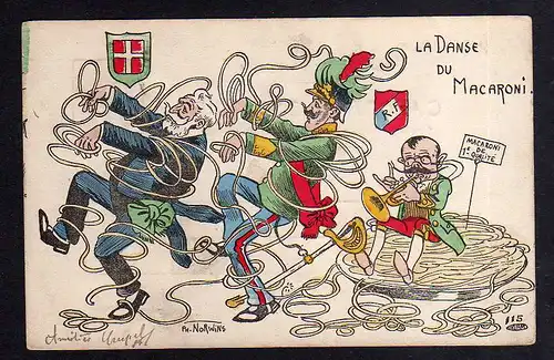 98277 AK Frankreich La Danse du Macaroni Künstlerkarte Ph. Norwins 1904