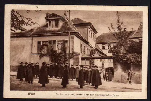 70712 AK Jena Fürstengraben Kurrende 1919 vor dem Fromm