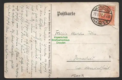 150056 AK Marburg Lahn 1917 Besser K_Brot als kaa Brot Hessenkarte Kind