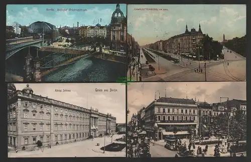 150125 4 AK Berlin Am Knie 1912 Unter den Linden Ecke Friedrichstraße