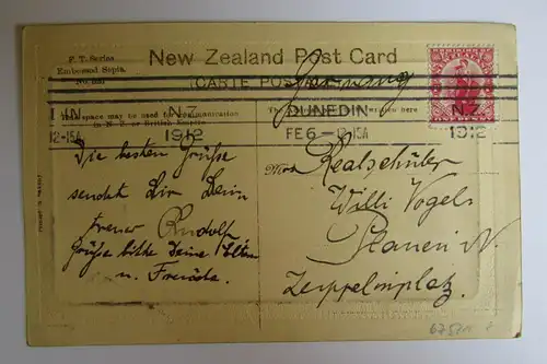 67521 AK New Zealand Neuseeland Dunedin 1912 Wanganui River