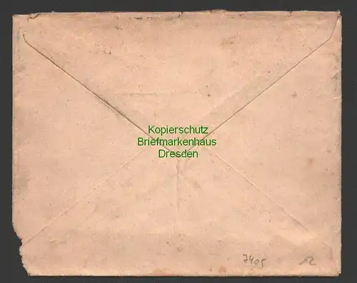 B7405 Brief Privatpost Courier Magdeburg 1887