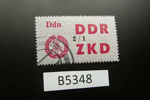 B5348 DDR ZKD C 48 I Ddn 2/1 ungültig gestempelt, voller Originalgummi