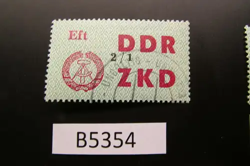 B5354 DDR ZKD C 49 I Eft 2/1 ungültig gestempelt, voller Originalgummi