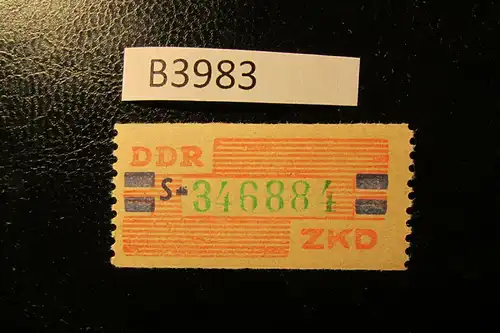 B3983 DDR ZKD B 27 S ** Original postfrisch