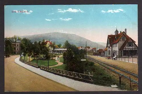 95188 AK Bad Ilmenau Bahnhof um 1920