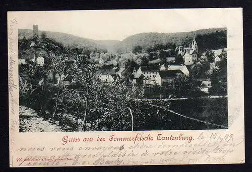 94225 AK Sommerfrische Tautenburg 1899 Thüringen