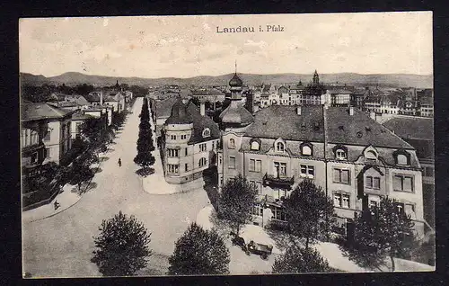 93479 AK Landau in der Pfalz 1913 Platz und Straßen Kreuzung