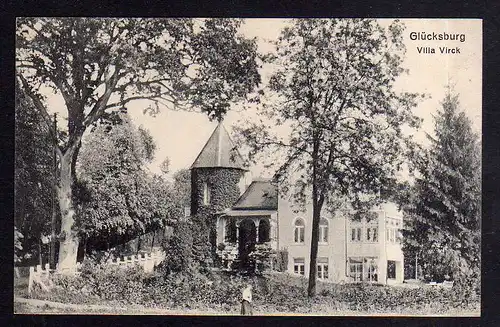 92651 AK Glücksburg Ostsee Villa Virck um 1915