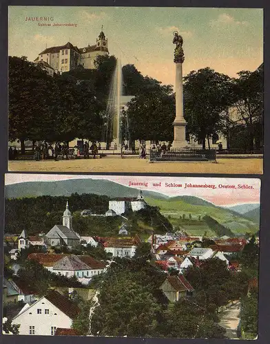 83799 2 AK Javornik Jauernig Schloss Johannesberg 1908