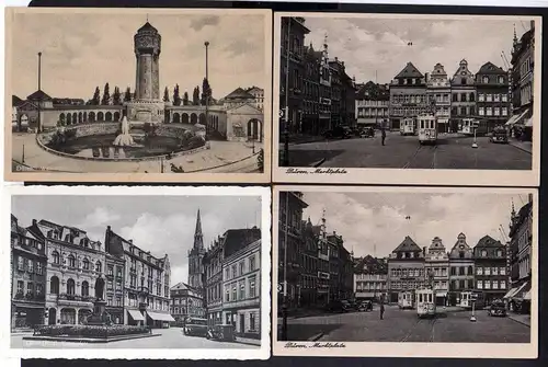 82741 8 AK Düren 1901 Annakirche Stadttheater Marktplatz Kaiserplatz Wasserturm