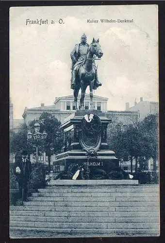 82386 AK Frankfurt Oder Kaiser Wilhelm Denkmal 1907