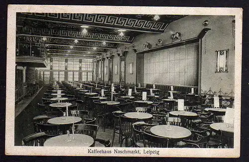 80659 AK Leipzig Kaffeehaus Naschmarkt 1927