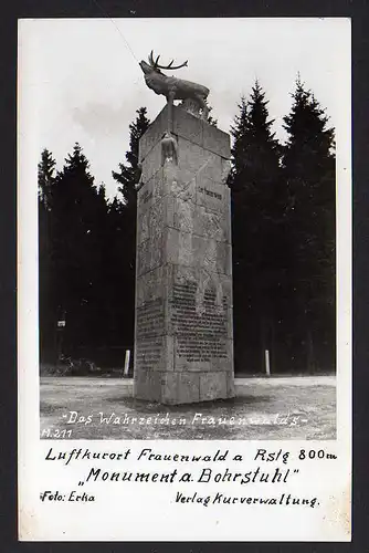 80770 AK Frauenwald am Rennsteig Monument Bohrstuhl